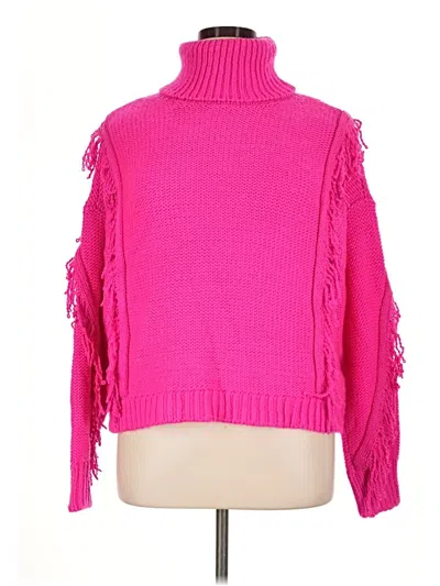 Pre-owned Lou & Grey For Loft Turtleneck Sweater In Pink