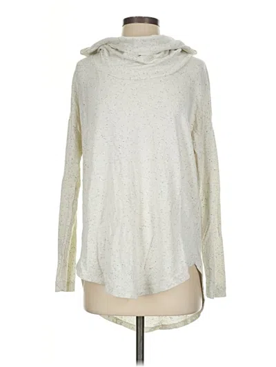 Pre-owned Lou & Grey For Loft Turtleneck Sweater In Silver