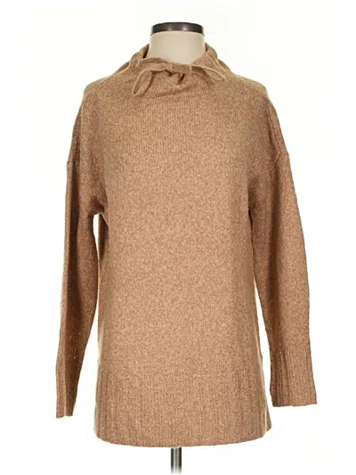 Pre-owned Lou & Grey For Loft Turtleneck Sweater In Tan