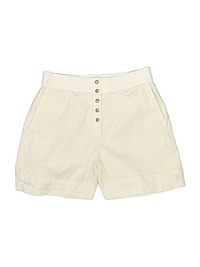 Pre-owned Lou & Grey Khaki Shorts In Ivory