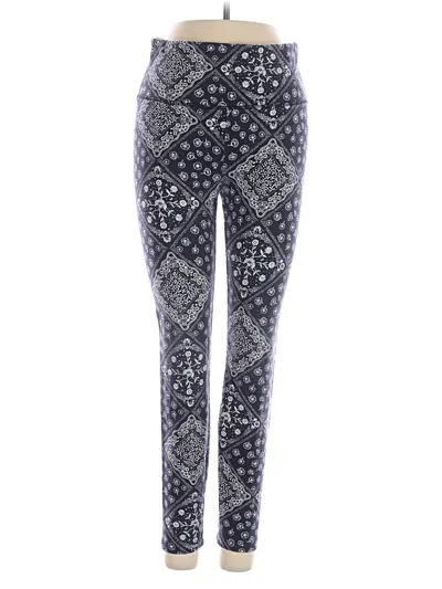 Pre-owned Lou & Grey Leggings In Black