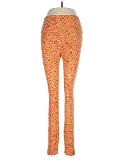 Pre-owned Lou & Grey Leggings In Orange
