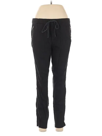 Pre-owned Lou & Grey Linen Pants In Black