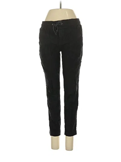 Pre-owned Lou & Grey Linen Pants In Black