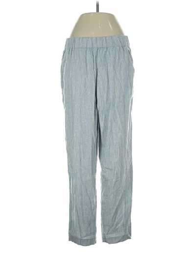 Pre-owned Lou & Grey Linen Pants In Blue