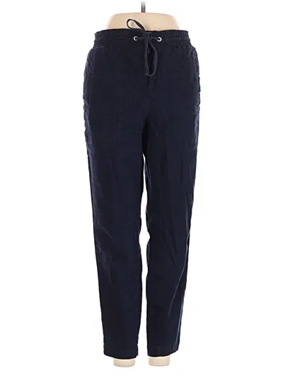 Pre-owned Lou & Grey Linen Pants In Blue