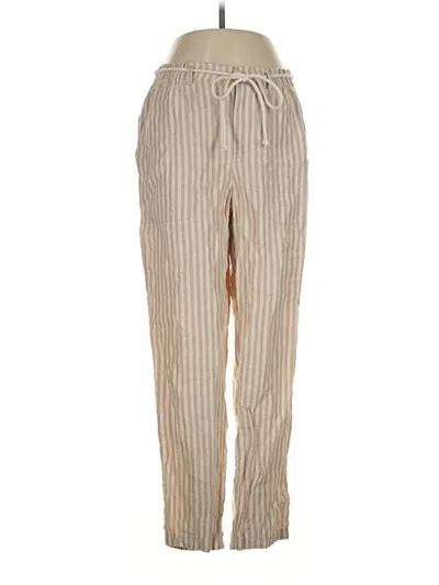 Pre-owned Lou & Grey Linen Pants In Gold
