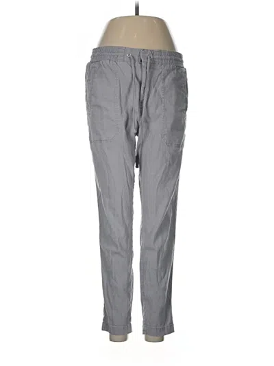 Pre-owned Lou & Grey Linen Pants In Gray