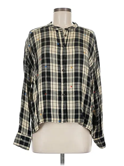 Pre-owned Lou & Grey Long Sleeve Blouse In Black