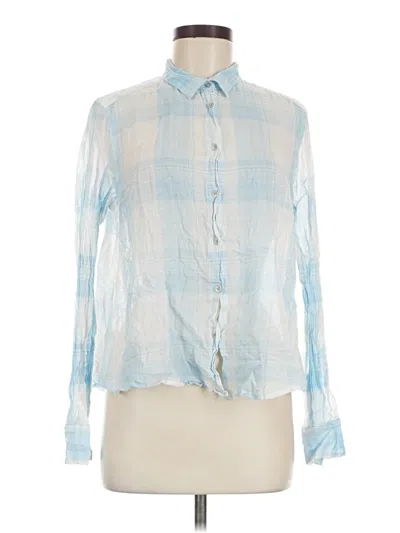 Pre-owned Lou & Grey Long Sleeve Blouse In Blue