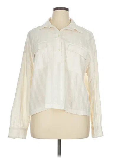 Lou & Grey Long Sleeve Blouse In Neutral