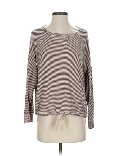 Pre-owned Lou & Grey Long Sleeve T-shirt In Brown