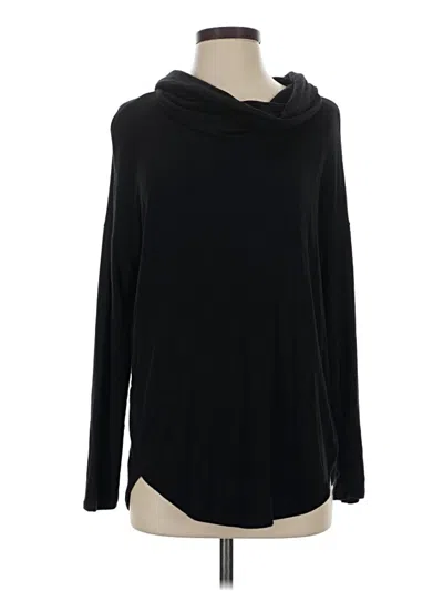 Pre-owned Lou & Grey Long Sleeve Top Black Cowl Neck Tops