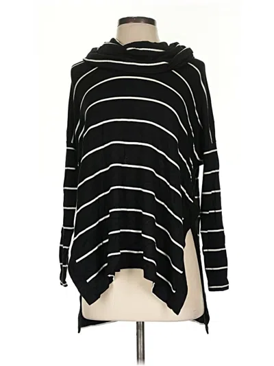 Pre-owned Lou & Grey Long Sleeve Top Black Cowl Neck Tops