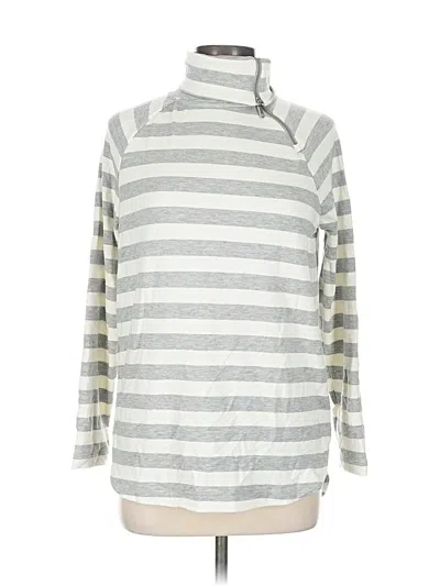 Pre-owned Lou & Grey Long Sleeve Top Gray Cowl Neck Tops