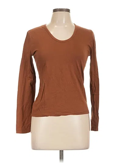 Pre-owned Lou & Grey Long Sleeve T-shirt In Brown