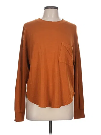 Pre-owned Lou & Grey Long Sleeve T-shirt In Brown