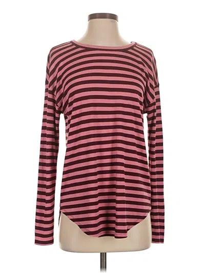 Pre-owned Lou & Grey Long Sleeve T-shirt In Burgundy