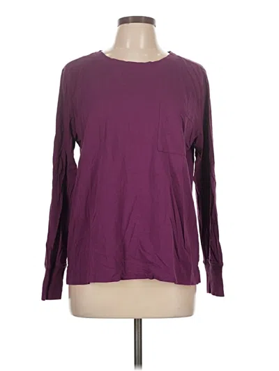 Pre-owned Lou & Grey Long Sleeve T-shirt In Purple