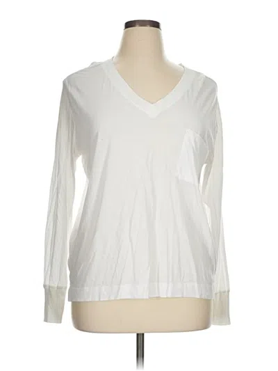 Pre-owned Lou & Grey Long Sleeve T-shirt In White