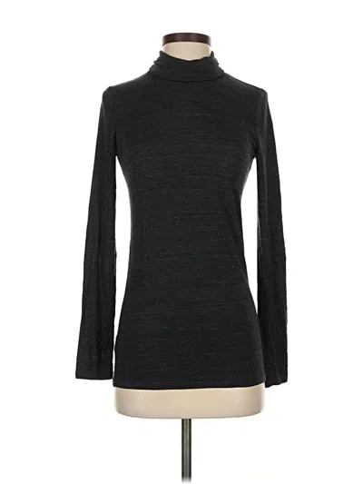 Pre-owned Lou & Grey Long Sleeve Turtleneck In Black