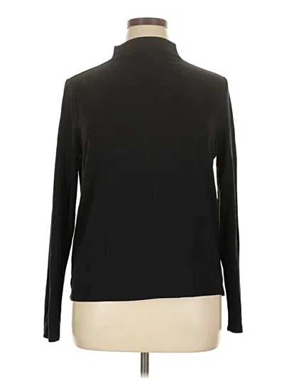 Pre-owned Lou & Grey Long Sleeve Turtleneck In Black