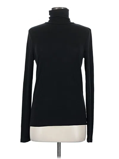 Pre-owned Lou & Grey Long Sleeve Turtleneck In Black