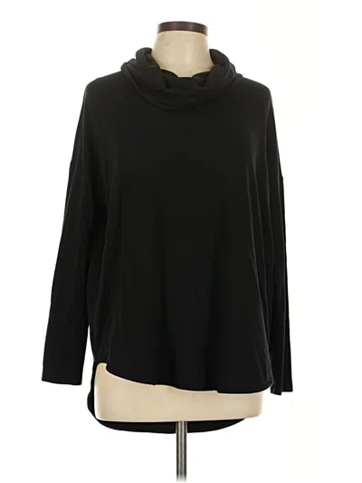 Pre-owned Lou & Grey Long Sleeve Turtleneck In Black
