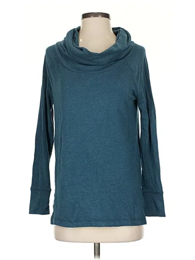 Pre-owned Lou & Grey Long Sleeve Turtleneck In Blue