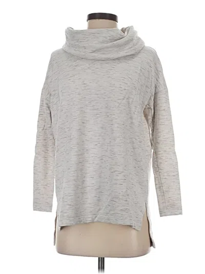 Pre-owned Lou & Grey Long Sleeve Turtleneck In Gray