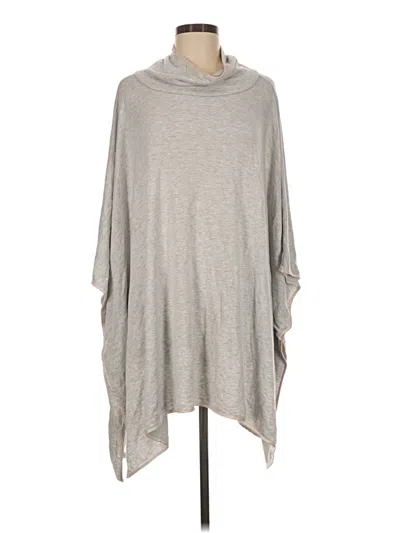 Pre-owned Lou & Grey Poncho In Gray