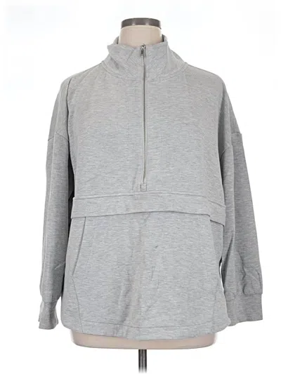 Pre-owned Lou & Grey Pullover Hoodie In Gray