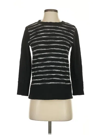 Pre-owned Lou & Grey Pullover Sweater In Black