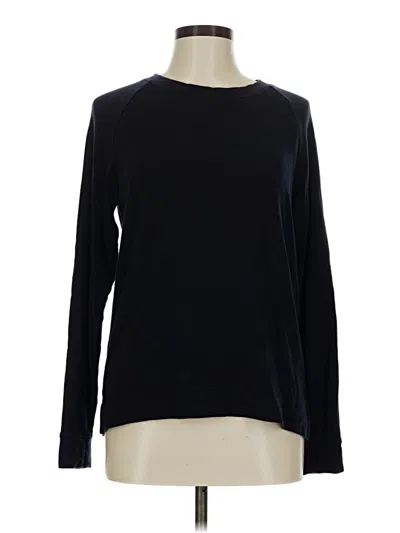 Pre-owned Lou & Grey Pullover Sweater In Black