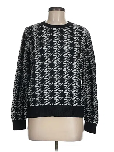 Pre-owned Lou & Grey Pullover Sweater In Black