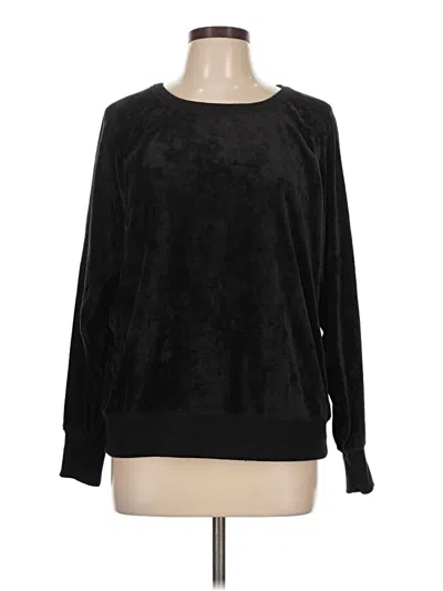 Pre-owned Lou & Grey Pullover Sweater In Black