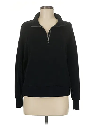 Pre-owned Lou & Grey Pullover Sweater In Black