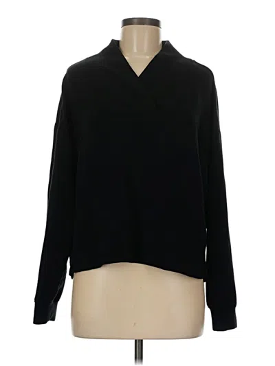 Pre-owned Lou & Grey Pullover Sweater In Black