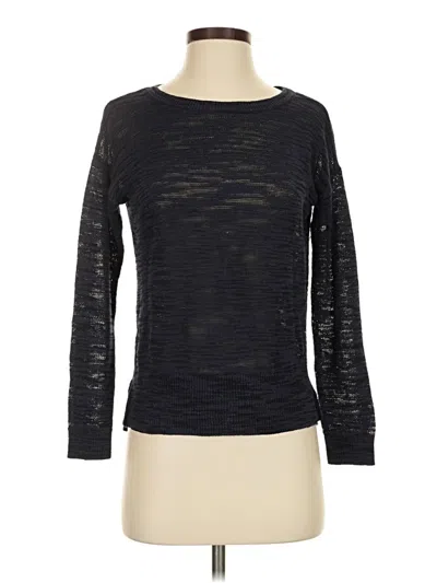 Pre-owned Lou & Grey Pullover Sweater In Black