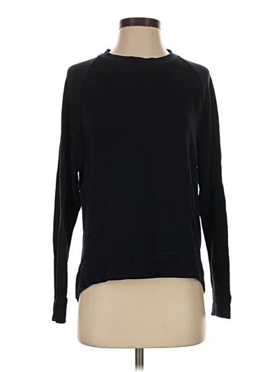Pre-owned Lou & Grey Pullover Sweater In Black