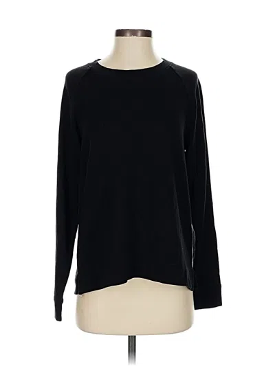 Pre-owned Lou & Grey Pullover Sweater In Black