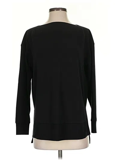 Pre-owned Lou & Grey Pullover Sweater In Black