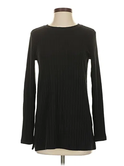 Pre-owned Lou & Grey Pullover Sweater In Black