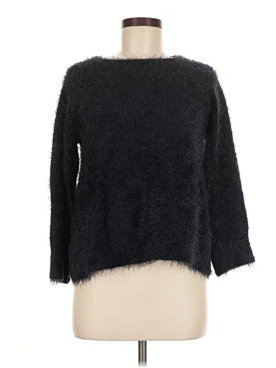 Pre-owned Lou & Grey Pullover Sweater In Black