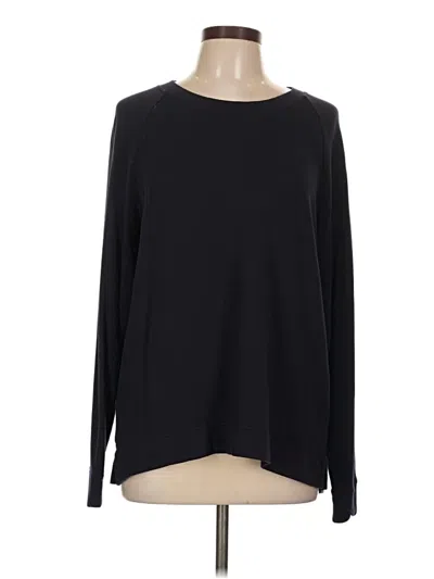 Pre-owned Lou & Grey Pullover Sweater In Black