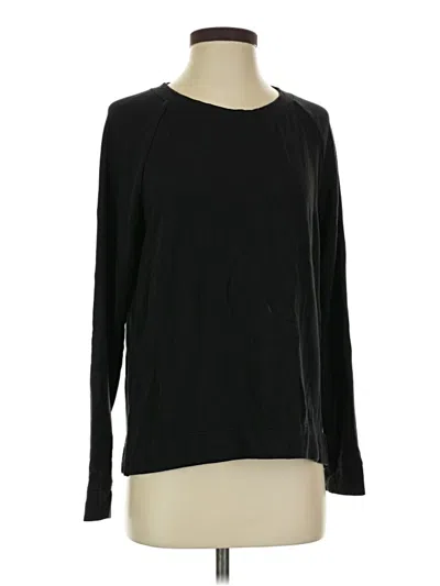 Pre-owned Lou & Grey Pullover Sweater In Black