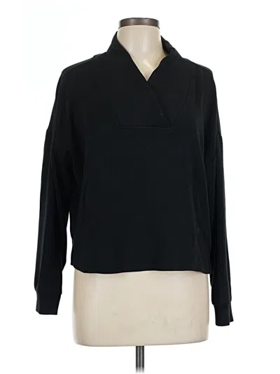 Pre-owned Lou & Grey Pullover Sweater In Black