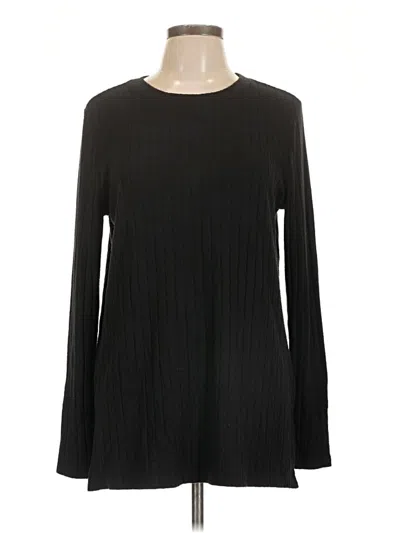 Pre-owned Lou & Grey Pullover Sweater In Black