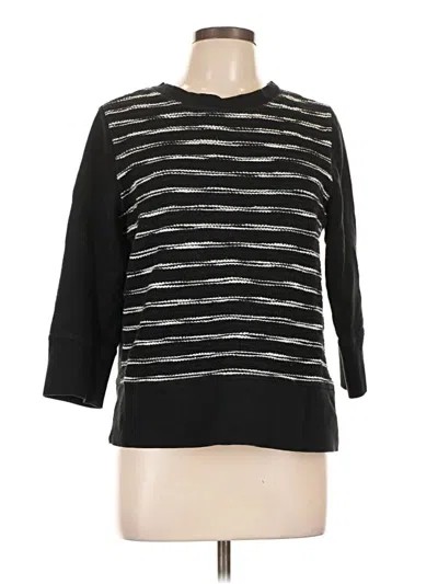 Pre-owned Lou & Grey Pullover Sweater In Black