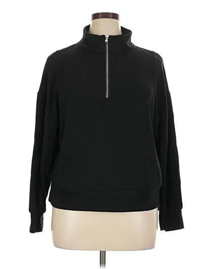Pre-owned Lou & Grey Pullover Sweater In Black